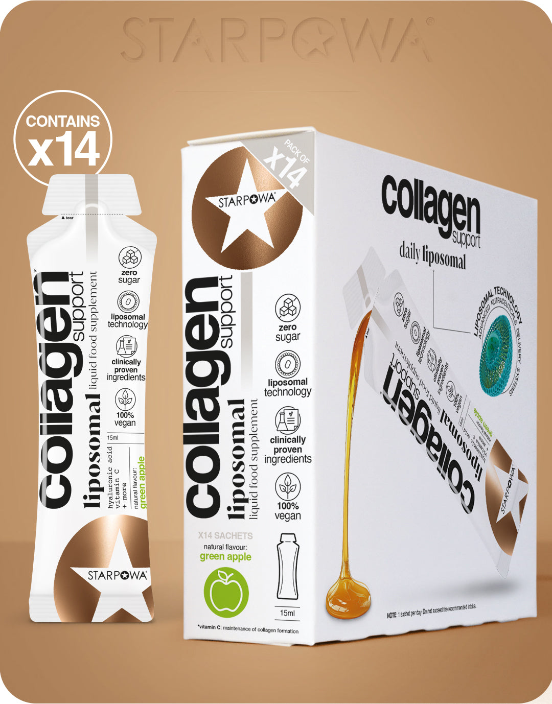 Vegan Collagen Support Liquid Liposomal – STARPOWA UK