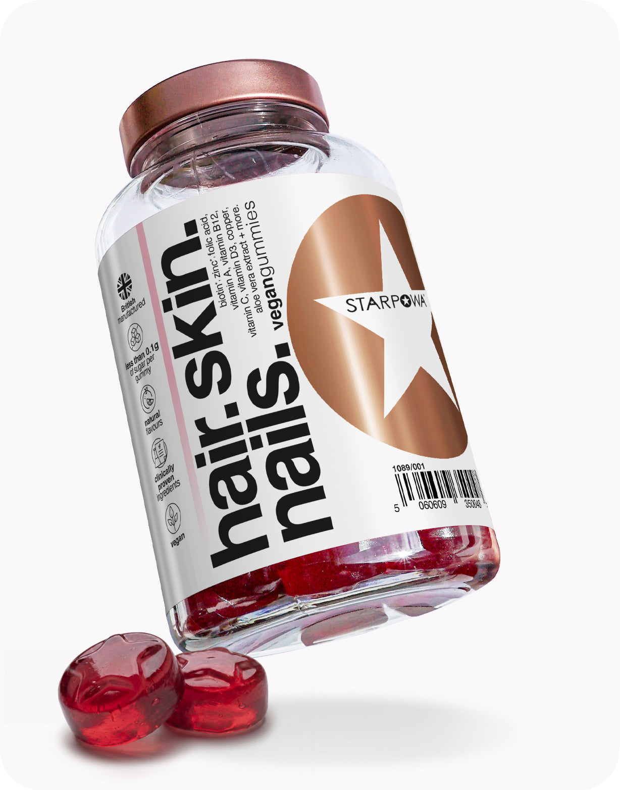 Starpowa Hair, Skin, Nails Vegan Gummies (30 Day Supply) – STARPOWA UK