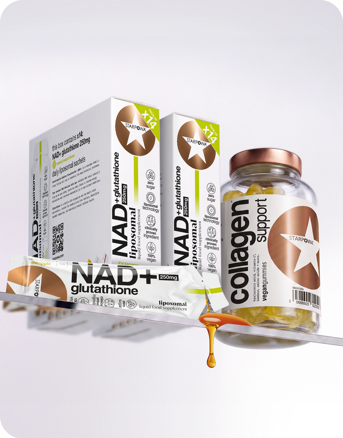 NAD+ Glutathione + Collagen Support