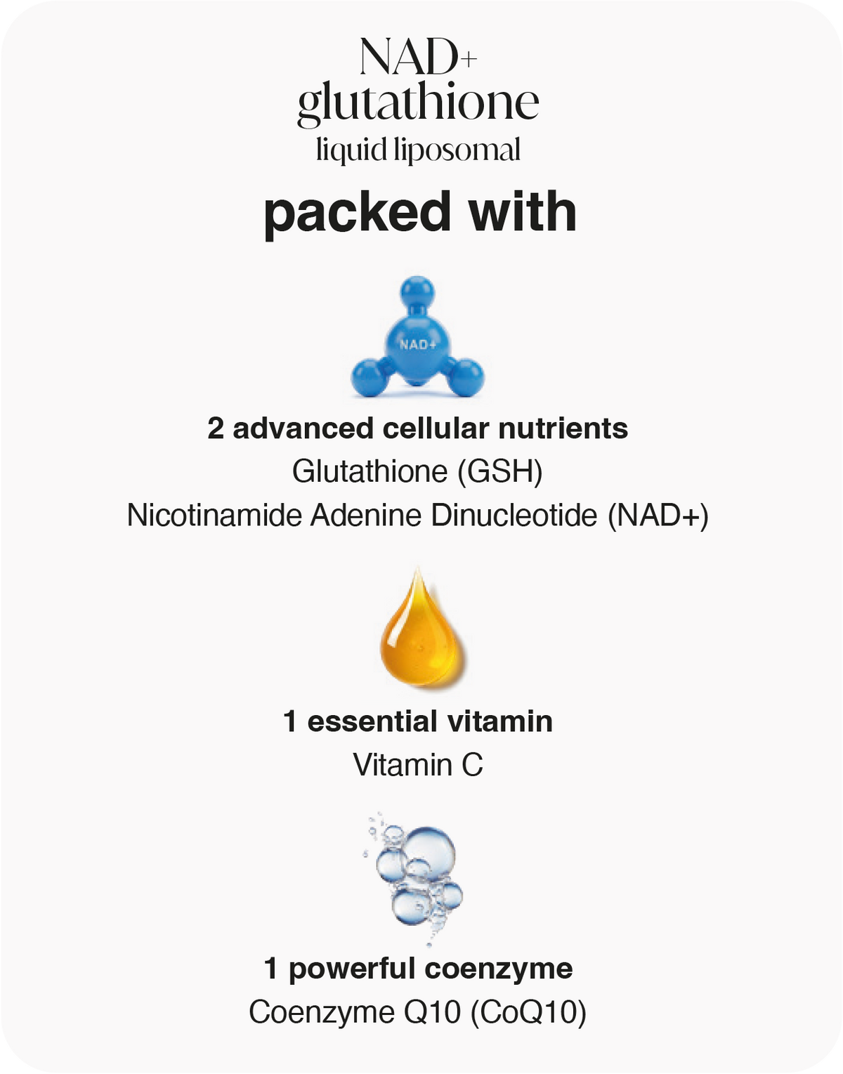 NAD+ Glutathione + Collagen Support