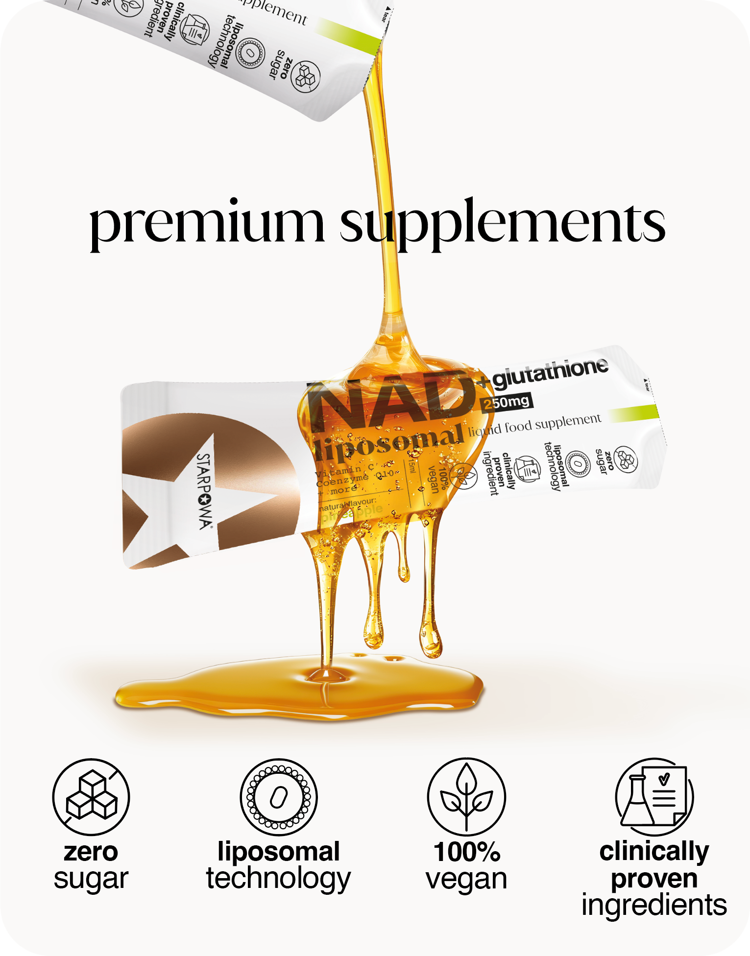 Nad+ Glutathione 250mg Liquid Liposomal – STARPOWA UK