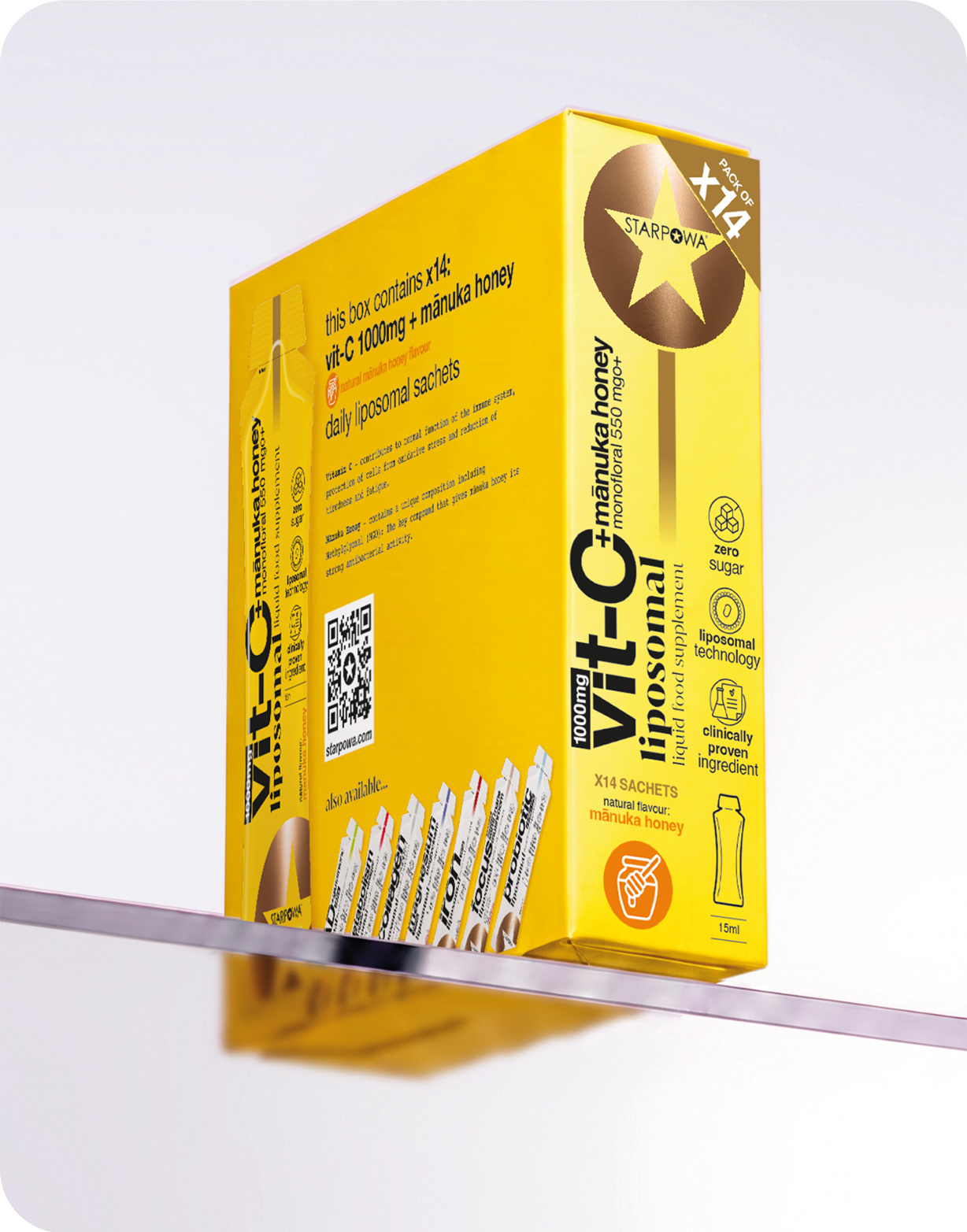 Vit-C 1000mg + Manuka Honey Liquid Liposomal